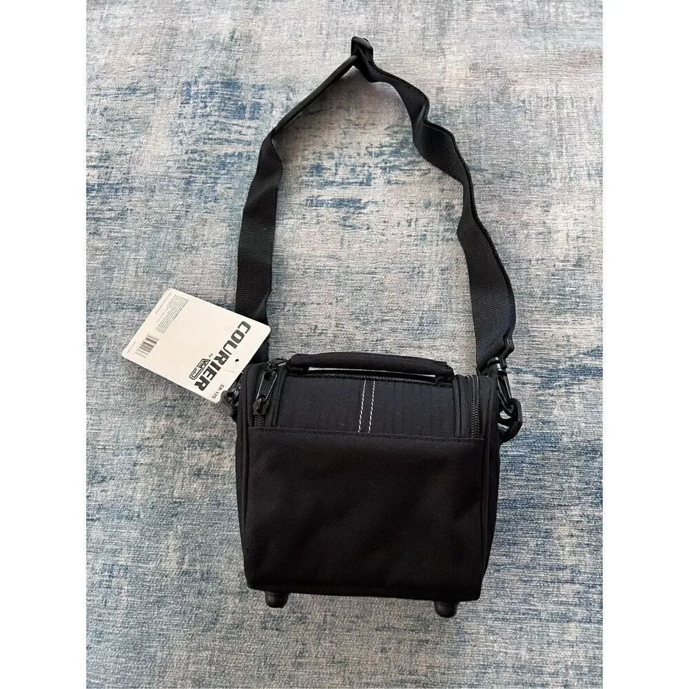 Courier Black Camera Case Bag w Removable Shoulder Strap